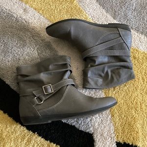 Gray Booties